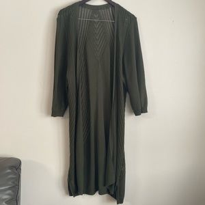 Torrid lightweight Olive Green Cardigan 3/4 sleeve